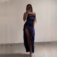 2025 Europe and the United States Explosive New Cross-border Dress Summer Senior Sense Y2K Sexy Halter Spice Girl Dress