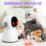 Rechargeable Interactive Cat Toy with Dual Laser Modes and Motion-Activated Fun for Bored Indoor Adult Cats