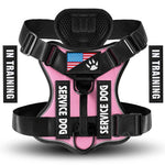 Oxford Working Dog Harness Reflective Medium Large Dog Vest Harness with 5 PCS Patches WD Harness Pet Dog Accessories