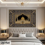 VIKAMA Silk Mural Islamic Home Decoration Elegant Mosque Living Room Bedroom Dormitory Party Decoration Home Decoration