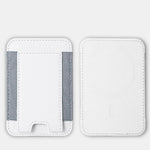 For Magsafe Card Holder Wallet Elastic Leather Pattern Case For iPhone 16 15 12 13 14 17Pro Max S25 Ultra Magnet Phone Bag Cover