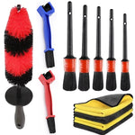 Portable Car Wheel Tire Detailing Brushes Car Wheel Rim Cleaning Maintenance Tool Kit Car Bicycle Motorcycle Cleaning Tools