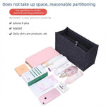 Felt Purse Organizer Insert Fits Book Tote Bag Large Medium Handbag Shaper Liner Multi Pockets Zipper Storage Makeup Accessories