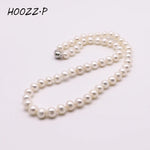 HOOZZ.P Natural Freshwater Pearl Necklace Fine Jewelry For Women Silver 925 Jewelry 2022 Elegant Gift White 6-7mm AA Quality