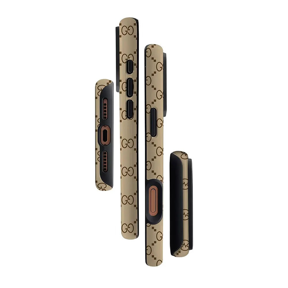 GG Monogram For Magnetic Phone Case for IPhone 17 16 15 14 13 Pro Max Plus Single Double-layer tough Case