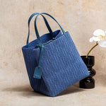 CHCH Tote Bag New Large Capacity Black Simple Knitted Shopping Bag 27*20*28cm