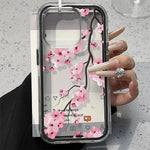 2 in 1 Candy Color Phone Case For iPhone 11 16 17 Pro Max 13 15 14 12 17 Air 17promax Soft TPU Transparent Flower Funda Cover