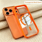Fashion for Magsafe Wireless Charge Phone Case for IPhone 17 Air 16 15 14 Plus 13 12 Pro Max Transparent Acrylic Back Cover