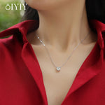 OIYIY 1-3ct Moissanite Necklace 925 Sterling Silver D VVS1 GRA Certified Lab Grown Diamond Luxury Fine Jewelry Wedding Gift
