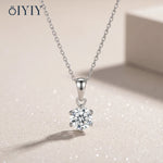 OIYIY 1-3ct Moissanite Necklace 925 Sterling Silver VVS1 GRA Certified Lab Grown Diamond Pendant Luxury Fine Jewelry Gift
