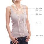 HOOZZ.P Natural Freshwater Pearl Necklace Fine Jewelry For Women Silver 925 Jewelry 2022 Elegant Gift White 6-7mm AA Quality