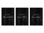 3PCS Ayatul Kursi Quran Islamic Gold Beige Black Canvas Painting Muslim Wall Art Print Picture For Living Room Home Decor