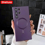 Luxury For Magsafe Magnetic Soft TPU Case Shelluxe For Samsung Galaxy S26 S25 EDGE S24 S23 S22 Ultra S21 Plus S20 FE Phone Cover