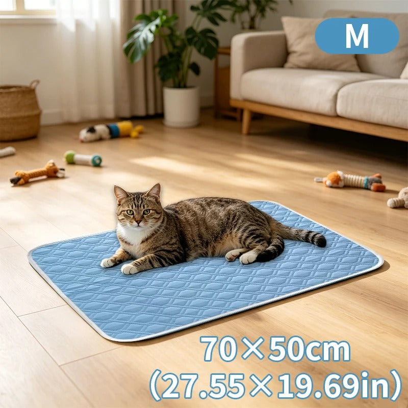 KEMORELA 2PCS Dog Cooling Mat Summer Pet Cold Bed Extra Large For Small Big Dogs Pet Accessories Training Mat Washable Mat
