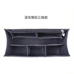 Felt Purse Organizer Insert Fits Book Tote Bag Large Medium Handbag Shaper Liner Multi Pockets Zipper Storage Makeup Accessories