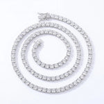New D VVS1 925 Sterling Silver Moissanite Tennis Necklace Original with GRA Bracelets for Women Man Sparkling Party Jewelry
