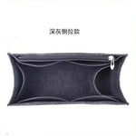 Felt Purse Organizer Insert Fits Book Tote Bag Large Medium Handbag Shaper Liner Multi Pockets Zipper Storage Makeup Accessories