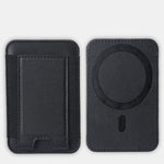 For Magsafe Card Holder Wallet Elastic Leather Pattern Case For iPhone 16 15 12 13 14 17Pro Max S25 Ultra Magnet Phone Bag Cover