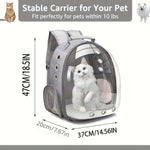 [Portable Backpack Cat Bag] Pet Bag Cat Bag New Double Shoulder Space Capsule Portable Backpack Cat Bag