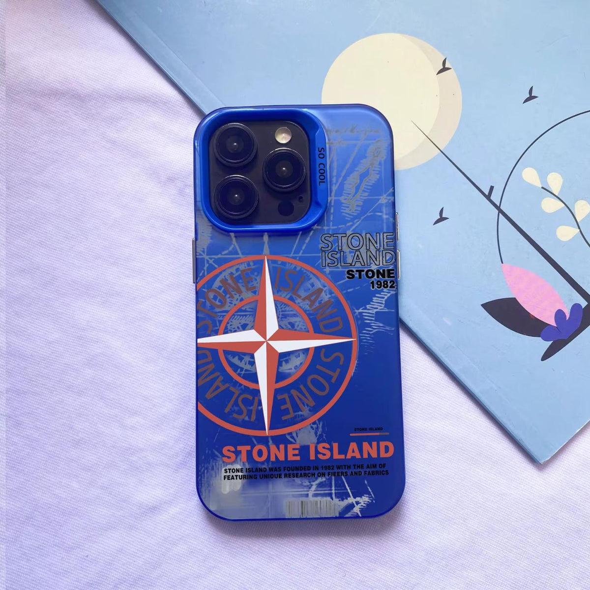 Stone Island Graphic Print Phone Case