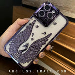 Luxury 3D Peacock Wings Rhinestone Phone Case