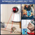 Rechargeable Interactive Cat Toy with Dual Laser Modes and Motion-Activated Fun for Bored Indoor Adult Cats