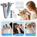 [1080P] 4-In-1 Pet Camera, Smart Detector For Pet Home Use, 1080P HD Ear Camera, See Inside Clearly With 4X Zoom, 12 Extra Inspection Heads Suitable For Checking For Dogs & Cats Ears, Nose, Hair & Mouth, USB Charging, Dog Stuff