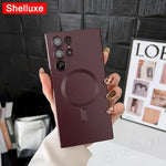 Luxury For Magsafe Magnetic Soft TPU Case Shelluxe For Samsung Galaxy S26 S25 EDGE S24 S23 S22 Ultra S21 Plus S20 FE Phone Cover