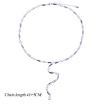 High Quality Geometric 5A CZ Tennis Chain Luxury Long Y Lariat Necklace For Women Fashion Rectangle Charm Choker Jewelry 2026