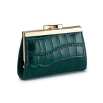 Brnad Lady Mini Bag Jewelry Storage Bag Woman Coin Wallet Top-layer Crocodile-patterned Cowhide Compact Coin Purse For Women