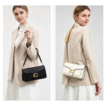 26 New Niche Bag Women's Premium Texture Solid Color Simple and Versatile Small Square & Commuter Multi-Compartment Shoulder Bag