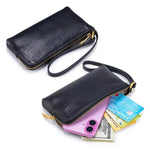 Brnad New Lady Clutch Bag Lady Wallet Genuine Leather Long Wallet For Women Zipper Purse With Multiple Card Slots