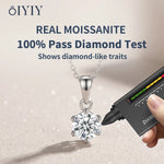 OIYIY 1-3ct Moissanite Necklace 925 Sterling Silver VVS1 GRA Certified Lab Grown Diamond Pendant Luxury Fine Jewelry Gift