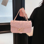 2025Small Fragrant Wind Bag Handbag Rhombic Chain Bag 2026 New One-shoulder Messenger Bag Joker High Sense Small Square Bag Tide