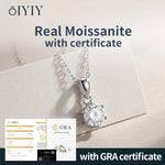 OIYIY 1-3ct Moissanite Necklace 925 Sterling Silver VVS1 GRA Certified Lab Grown Diamond Pendant Luxury Fine Jewelry Gift