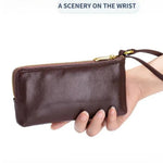 Brnad New Lady Clutch Bag Lady Wallet Genuine Leather Long Wallet For Women Zipper Purse With Multiple Card Slots