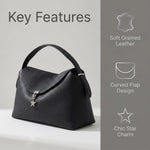 Luxury Soft Business Shoulder Bag, Featuring Adjustable Shoulder Strap, Detachable Waist Belt and Cotton Lining - Available in Dark Color Options