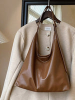 Large Capacity Solid Color Women's Shoulder Bag, Multifunctional Crossbody Bag, Women's Shoulder Tote Bag, Large Capacity Crossbody Tote Bag, Casual Work Bag