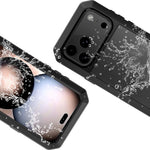 Luxury Heavy Duty Case For iPhone 17 16 15 Pro Max Plus Metal Heavy Duty 360 Full Body Shockproof Armour Protective Cover Fundas