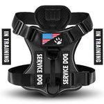 Oxford Working Dog Harness Reflective Medium Large Dog Vest Harness with 5 PCS Patches WD Harness Pet Dog Accessories