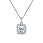 OIYIY Moissanite Necklace for Women 925 Sterling Silver D VVS1 GRA Certified Lab Grown Diamond Pendant Luxury Fine Jewelry Gift