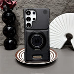 360 Rotating Bracket Hard PC Phone Case For Magsafe Samsung S26 S25 S24 S23 S22 Ultra Plus Magnetic Stand Holder Frameless Cover