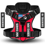 Oxford Working Dog Harness Reflective Medium Large Dog Vest Harness with 5 PCS Patches WD Harness Pet Dog Accessories