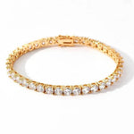 Wholesale Geometric Shiny Plain Micro Pave 5A Zirconia CZ Moon Shaped Chain Choker Necklace Gold Color Fashion Women Jewelry Set
