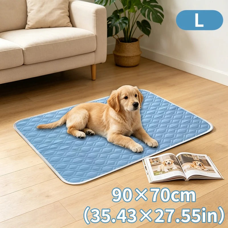 KEMORELA 2PCS Dog Cooling Mat Summer Pet Cold Bed Extra Large For Small Big Dogs Pet Accessories Training Mat Washable Mat